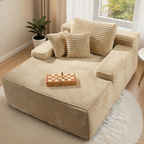 Poltrona Lounge 1 Lugar, 181 kg, Molas + Espuma HD, Sem Montagem | CloudHug™ + Trio de Almofadas (BRINDE)