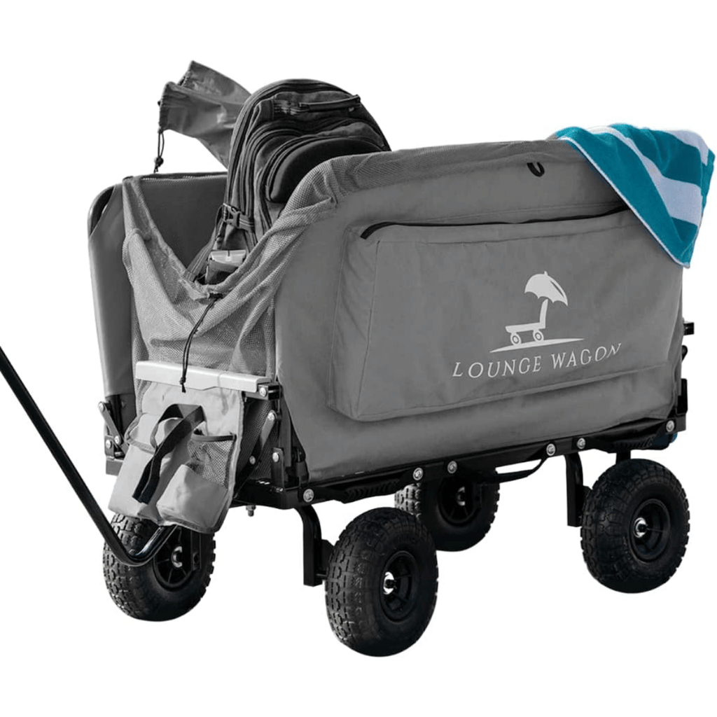 Carrinho dobrável 3-em-1 Para até 3 pessoas, aço 350 kg, rodas off-road | RollSit™