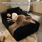 Poltrona Lounge 1 Lugar, 181 kg, Molas + Espuma HD, Sem Montagem | CloudHug™ + Trio de Almofadas (BRINDE)